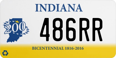 IN license plate 486RR