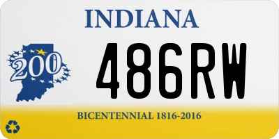 IN license plate 486RW