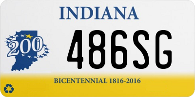 IN license plate 486SG