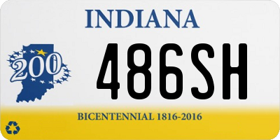 IN license plate 486SH