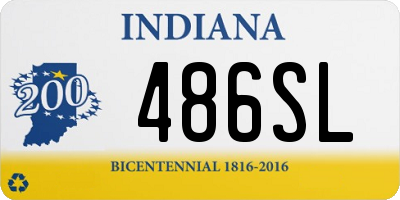 IN license plate 486SL