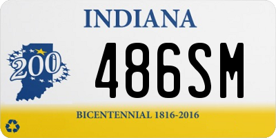 IN license plate 486SM