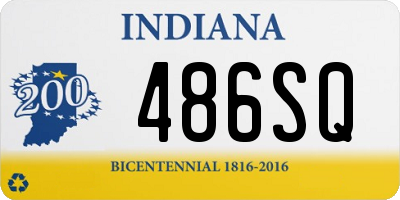 IN license plate 486SQ