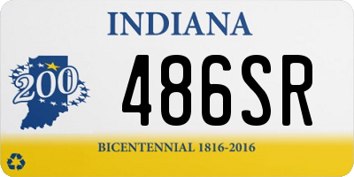 IN license plate 486SR