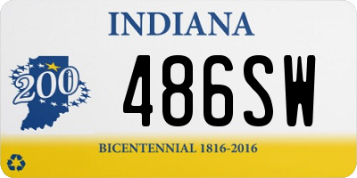 IN license plate 486SW