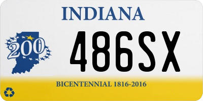 IN license plate 486SX