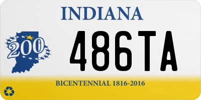 IN license plate 486TA