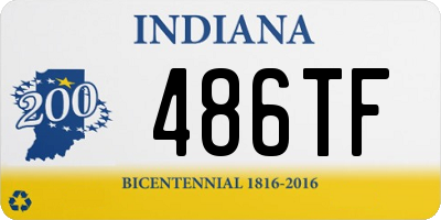 IN license plate 486TF