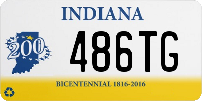 IN license plate 486TG