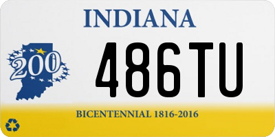 IN license plate 486TU