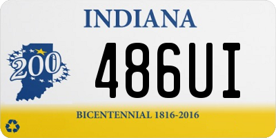 IN license plate 486UI