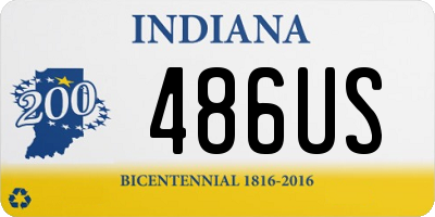 IN license plate 486US