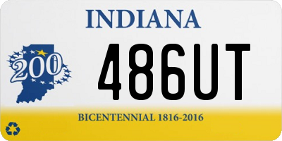 IN license plate 486UT