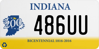 IN license plate 486UU