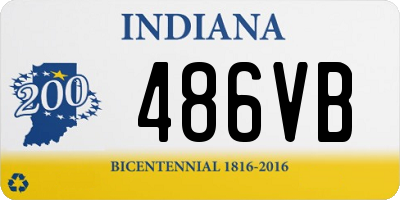 IN license plate 486VB