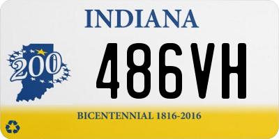 IN license plate 486VH