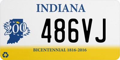 IN license plate 486VJ