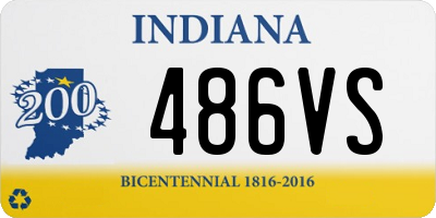 IN license plate 486VS