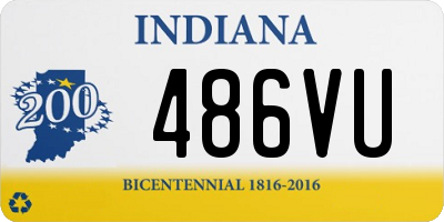 IN license plate 486VU