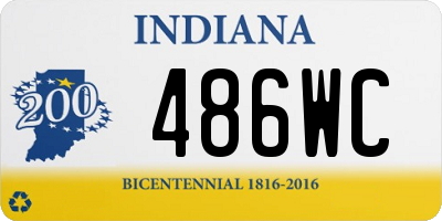 IN license plate 486WC