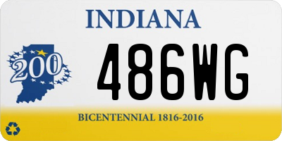 IN license plate 486WG