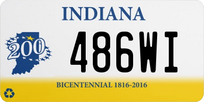 IN license plate 486WI