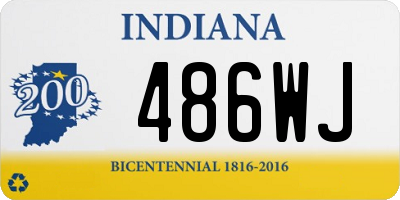 IN license plate 486WJ