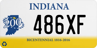 IN license plate 486XF