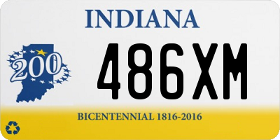 IN license plate 486XM