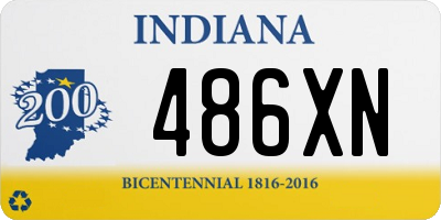 IN license plate 486XN