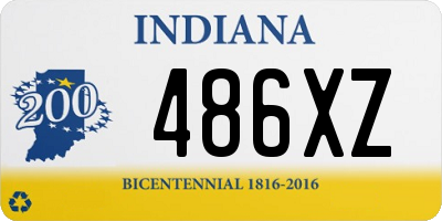 IN license plate 486XZ