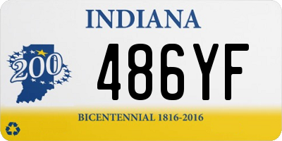 IN license plate 486YF