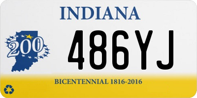 IN license plate 486YJ