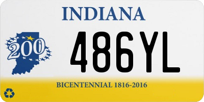 IN license plate 486YL