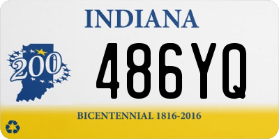 IN license plate 486YQ