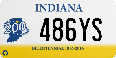 IN license plate 486YS