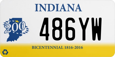 IN license plate 486YW