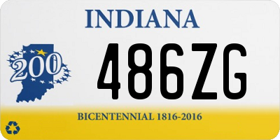 IN license plate 486ZG