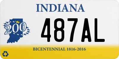 IN license plate 487AL