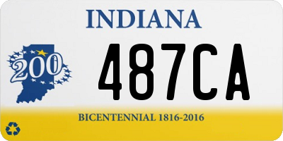 IN license plate 487CA