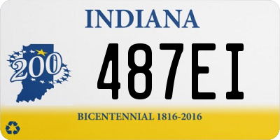 IN license plate 487EI