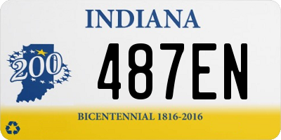 IN license plate 487EN