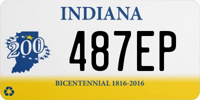 IN license plate 487EP