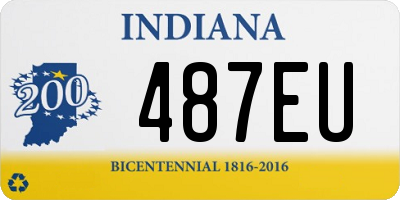 IN license plate 487EU