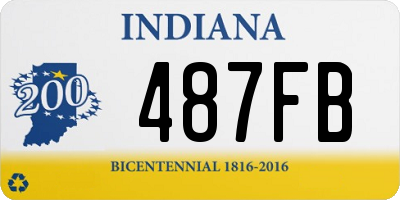 IN license plate 487FB