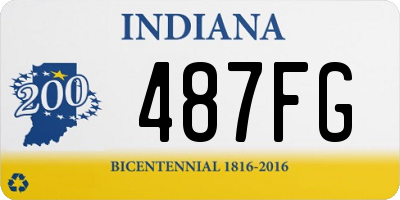 IN license plate 487FG