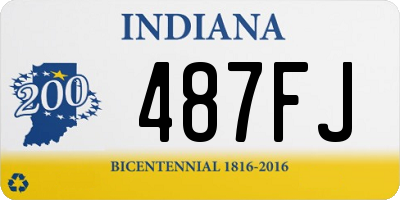 IN license plate 487FJ