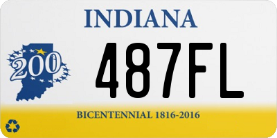 IN license plate 487FL