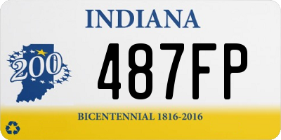 IN license plate 487FP