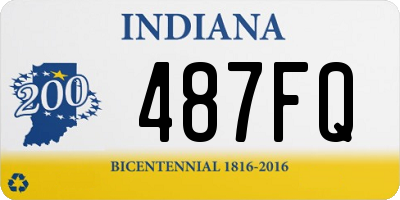 IN license plate 487FQ